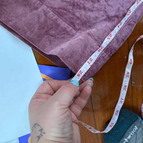 Anthropologie Maeve The Colette Purple Corduroy Wide Leg Pants Tall 34T - Picture 6 of 6